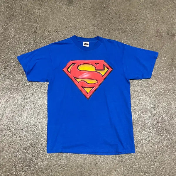 [BUNJANG] 1998 DC Comics Superman Logo T-Shirt (XL/105) / 90s 슈퍼맨 티셔츠 (105)