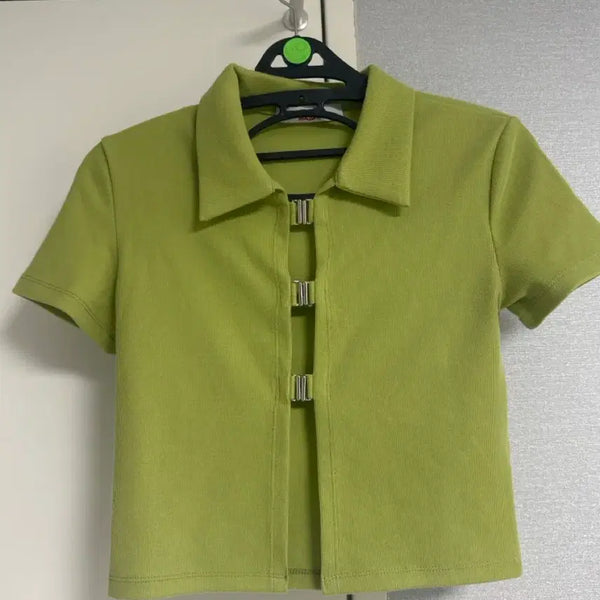 [BUNJANG] Ordinary Holiday Olive Ribbed Short Sleeve Knit Top / 오디너리 홀리데이 올리브 골지 반팔 니트 딱붙55 널널44