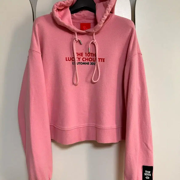 [BUNJANG] Lucky Chouette Cropped Hoodie - Size 36 / 럭키슈에뜨  크롭 후드티 36 상태 좋아요