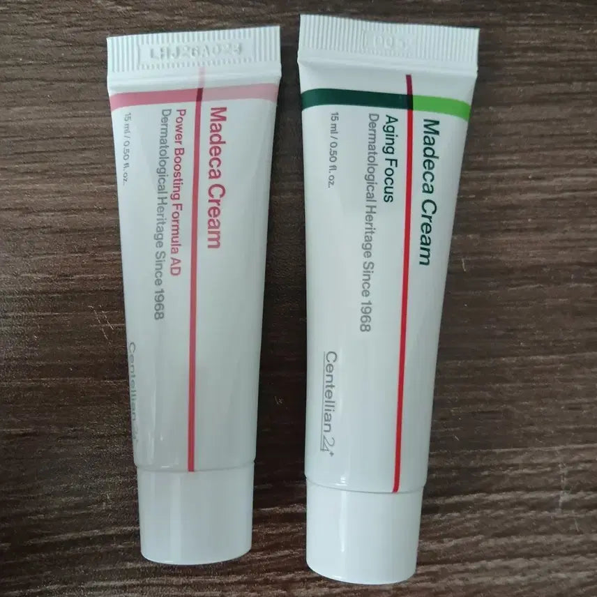 [BUNJANG] Centellian24 Madeca Cream Power Boosting Formula AD & Aging Focus (15ml each) / (2일전 구매, 실사용 딱 한 번)센텔리안24 마데카 크림