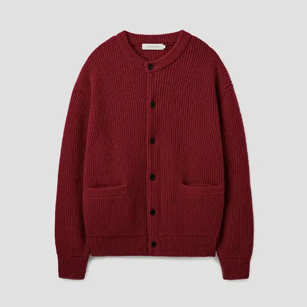 [BUNJANG] Union Blue Hunter Heavy Wool Cardigan Red M / (M) 유니온블루 헌터 헤비 울 가디건 레드