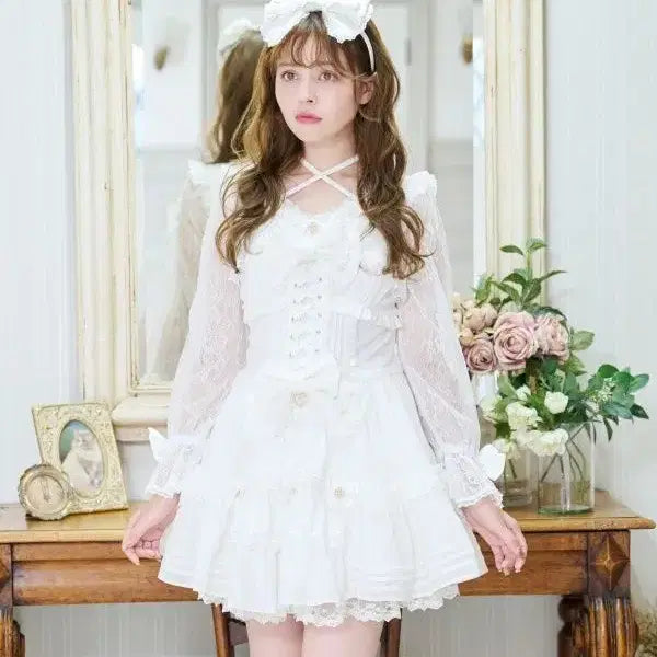 [BUNJANG] LIZ LISA Tiered Chiffon Dress / LIZ LISA 리즈리사 프론트 티어드 쉬폰 원피스