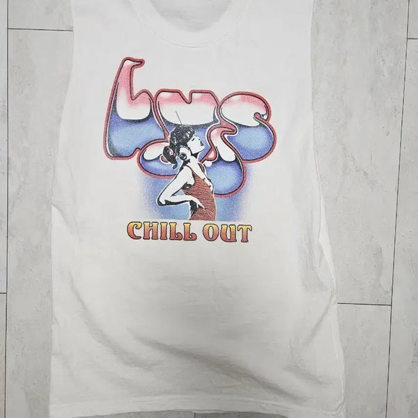 [BUNJANG] Hysteric Glamour Chill Out Sleeveless Top White / 최종가 히스테릭 글래머 칠아웃 나시티 슬리브리스 화이트