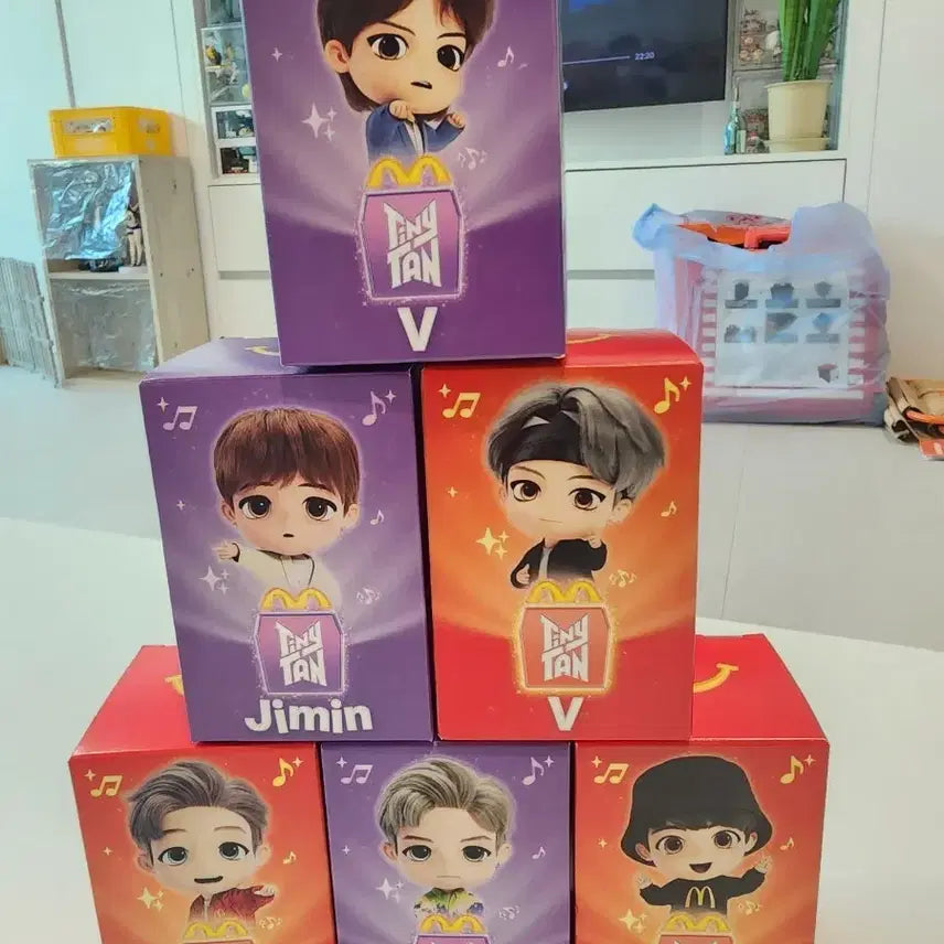 [BUNJANG] BTS TinyTAN McDonald's Figure 6 Types Set / 방탄소년단 타이니탄 맥도날드 피규어 6종