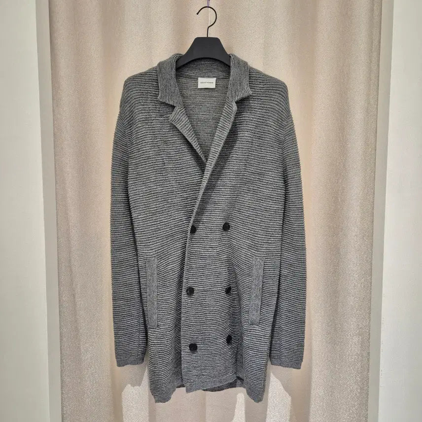 [BUNJANG] Solid Homme Grey Long Cardigan (M) / (M)솔리드옴므 그레이 롱 가디건