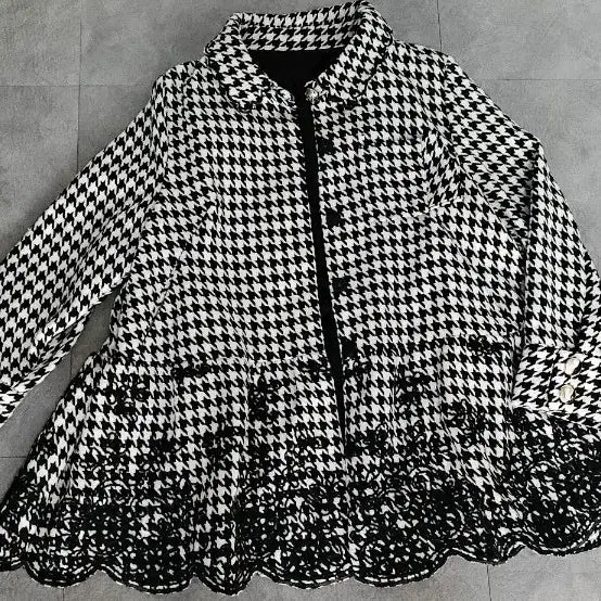 [BUNJANG] Son Jung Wan Houndstooth Tweed Jacket / 손정완 하운드투스 트위드 자켓 85