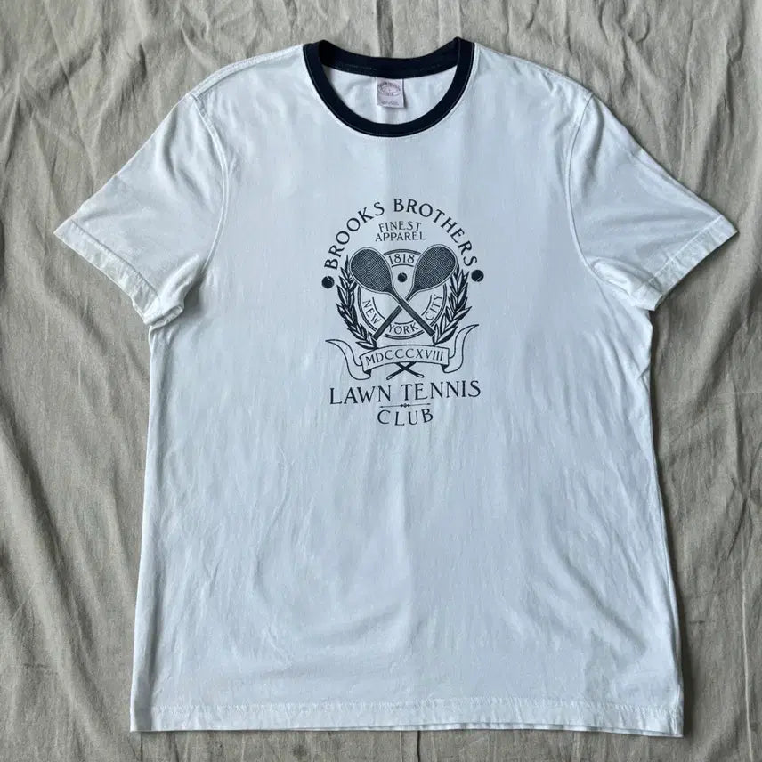 [BUNJANG] Brooks Brothers Ringer Tennis T-Shirt / 브룩스 브라더스 링거 테니스 반팔 L