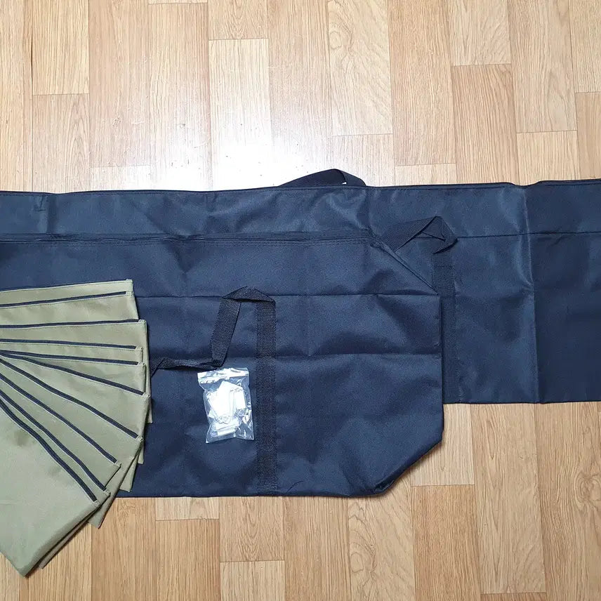 [BUNJANG] Oxford Fabric Tool Storage Bag Bundle with Pouches and Name Tags / 옥스포드 가방 파우치 일괄 패브릭 천 공구 도구 보관 캠핑 텐트 폴 지퍼
