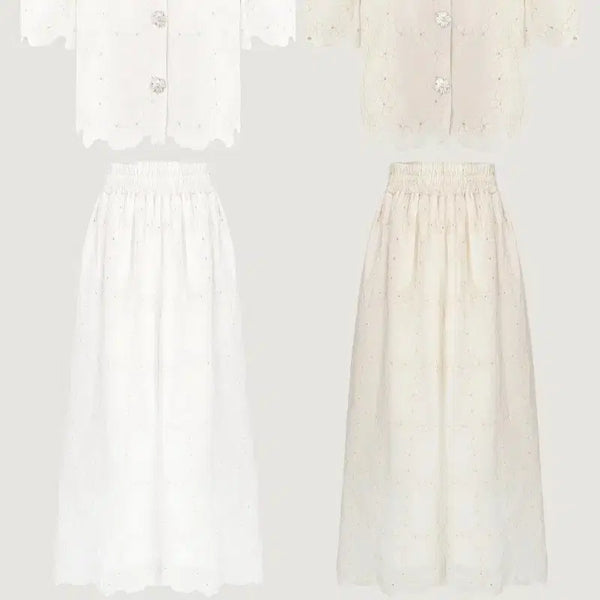 [BUNJANG] Bicini Two-Piece Set / 바이씨니 제작페르펀칭투피스 연베 새상품
