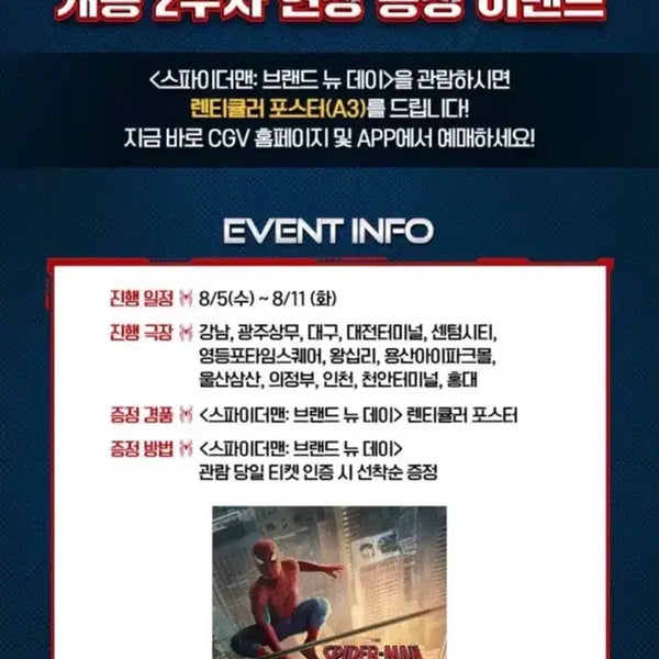 [BUNJANG] Spider-Man Brand New Day Lenticular Poster / 스파이더맨 브랜드 뉴 데이 렌티큘러 포스터