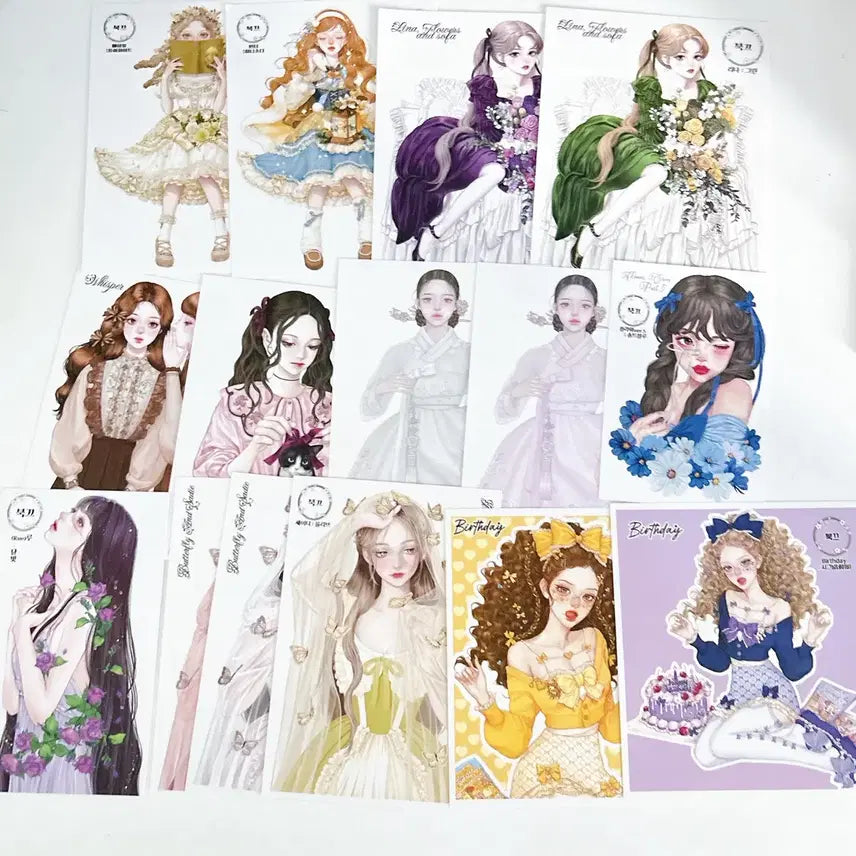 [BUNJANG] Bkkeureumjaengi Stickers Pack (46 count) / 북끄럼쟁이 인스 46매 인물집 다꾸재료