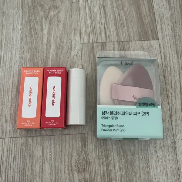 [BUNJANG] WAKEMAKE Healthy Glow Balm Stick Set (Shades 01, 04, 13) / 웨이크메이크 헬시 글로우 밤 스틱 01+04+13