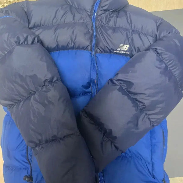 [BUNJANG] New Balance 800+ Goose Down Short Puffer Jacket / 뉴발란스 구스다운 +800 블루 a급 숏패딩 판매합니다