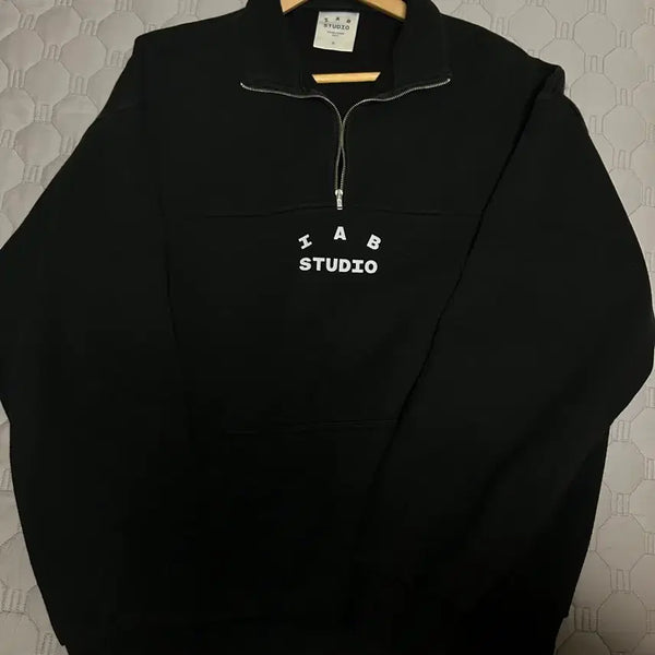[BUNJANG] IAB Studio Half Zip-Up Black L / [L]아이앱스튜디오 하프집업