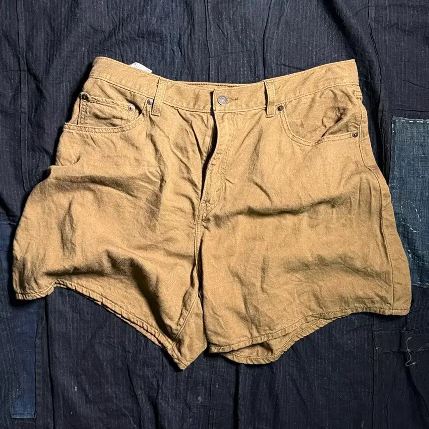 [BUNJANG] Levi's Linen Blend High-Rise Baggy Shorts / 리바이스 린넨 블랜드 하이 배기 쇼츠 33