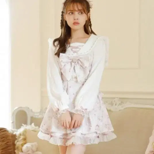 [BUNJANG] LIZ LISA Sewing Bear Setup / LIZ LISA 리즈리사 소잉 베어 셋업
