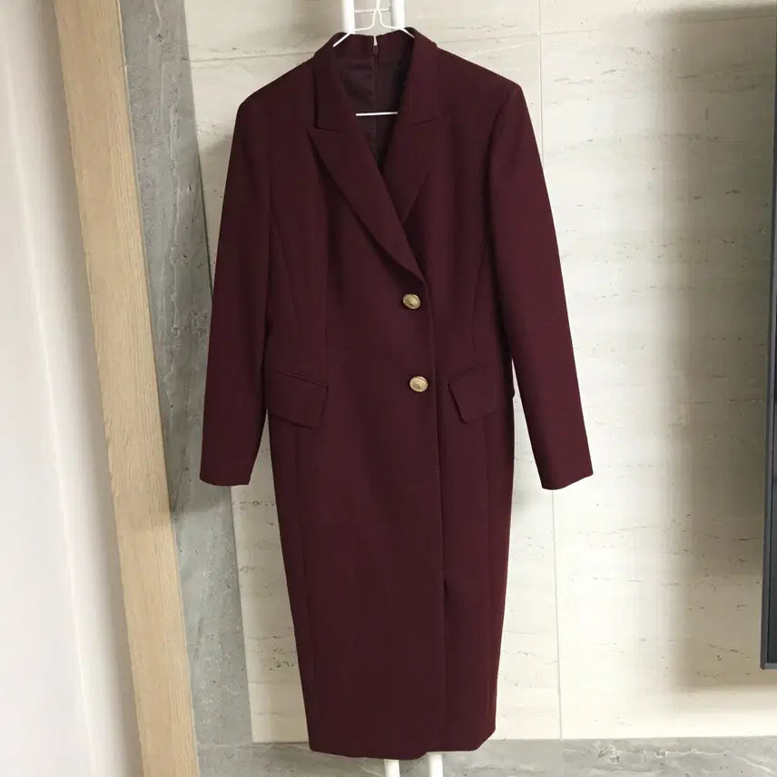 [BUNJANG] MICHAA Double Button Tailored Long Dress / MICHAA 미샤 더블 버튼 테일러드 롱 원피스 55