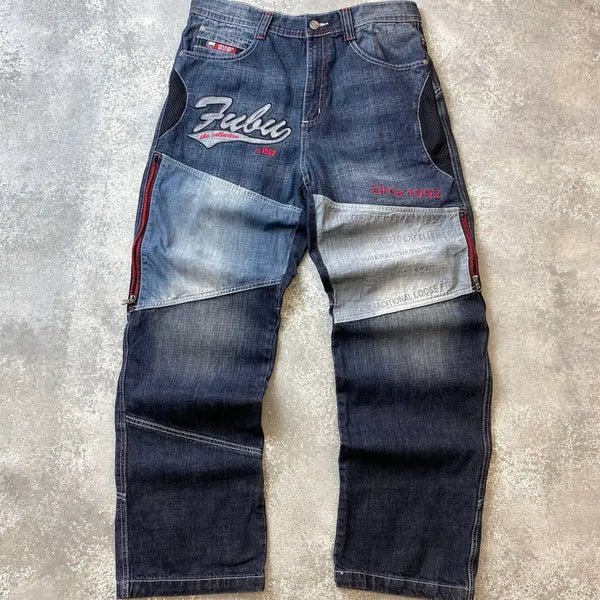 [BUNJANG] Fubu 00s Wide Fit Denim Pants / [33-34] 00s Fubu 후부 올드스쿨 와이드핏 데님팬츠
