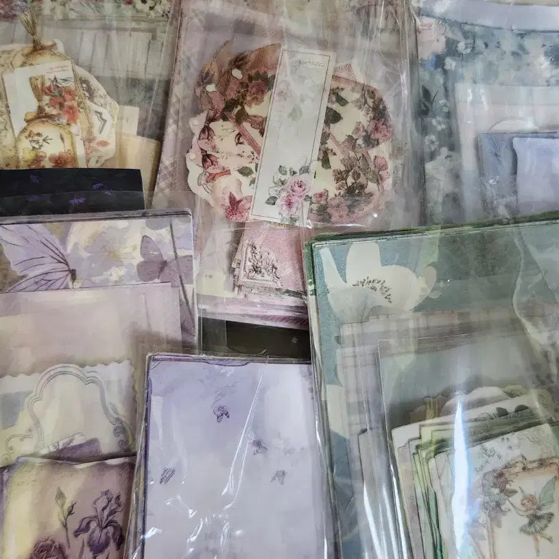 [BUNJANG] Vintage Scrapbooking Background Paper Set / 빈티지다꾸 배경지