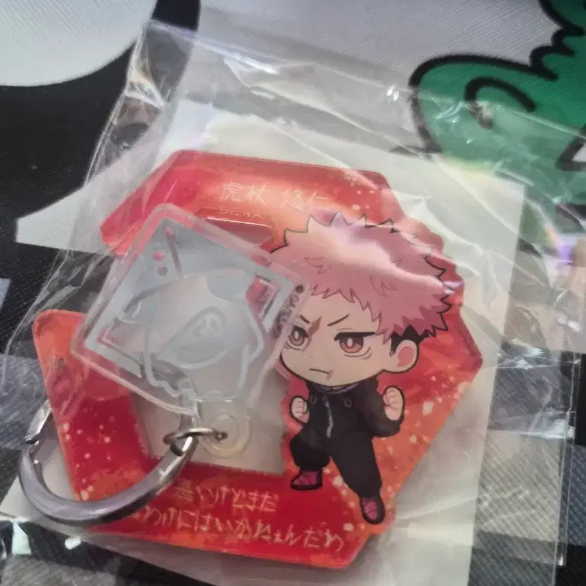[BUNJANG] Jujutsu Kaisen Yuji Itadori Acrylic Carabiner / 주술회전 사멸회유 팝업 이타도리 유우지 아크릴 카라비너