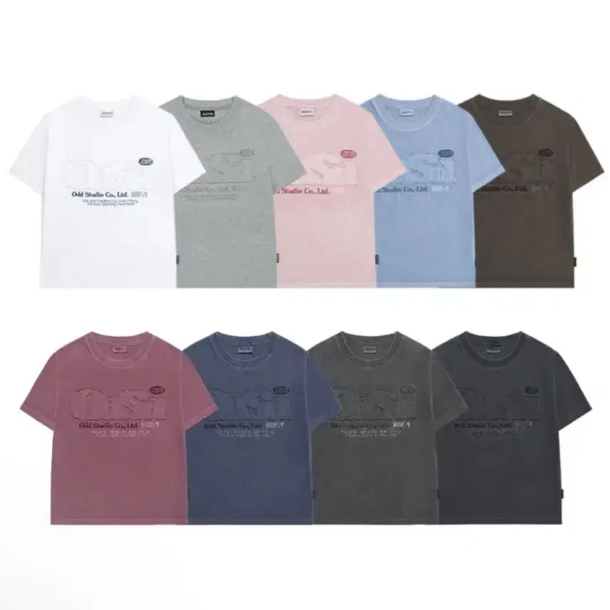 [BUNJANG] ODD STUDIO Pigment Damage T-Shirt (Navy) / 오드스튜디오 반팔 ODSD 피그먼트 데미지 티셔츠 유우시, 리쿠 착용 손민수템