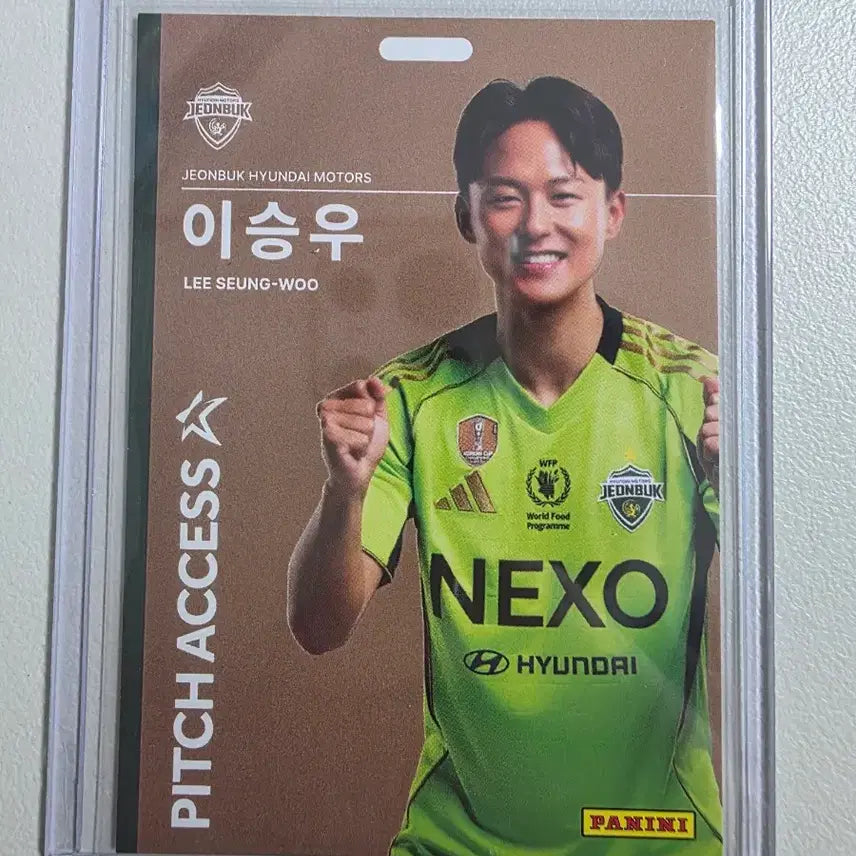 [BUNJANG] Panini 2026 K League Lee Seung-woo Pitch Access Bronze Card / 2026 k리그 파니니 이승우 Pitch Access 브론즈 전북현대