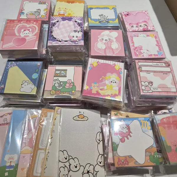 [BUNJANG] Mixed Design Memo Pads (100 sheets per pad) / 포용 떡메 1권(100장)=500원