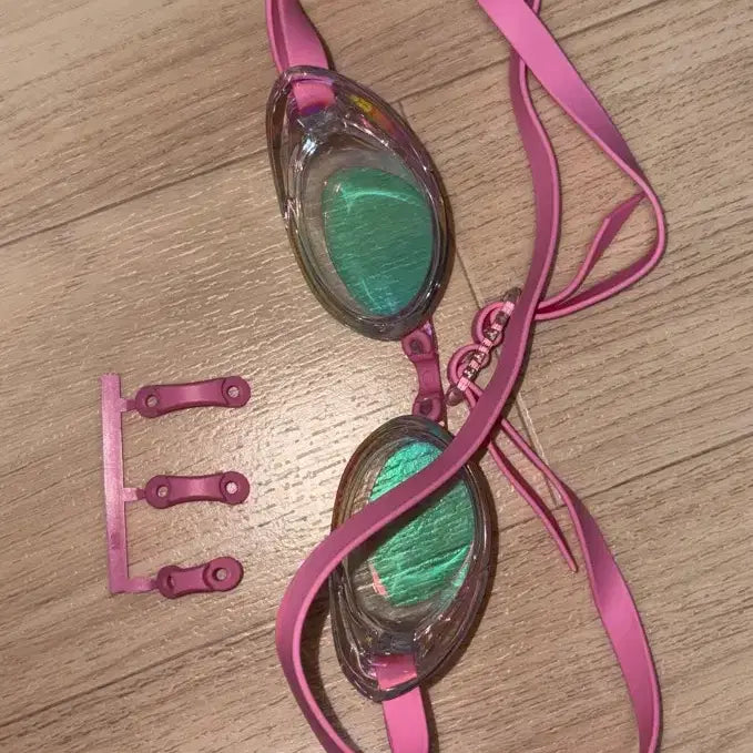 [BUNJANG] Mizuno Excel Eye No-Packing Mirror Goggles (Clear/Ruby) / 미즈노 엑셀아이 노패킹 미러수경 (클리어/루비)