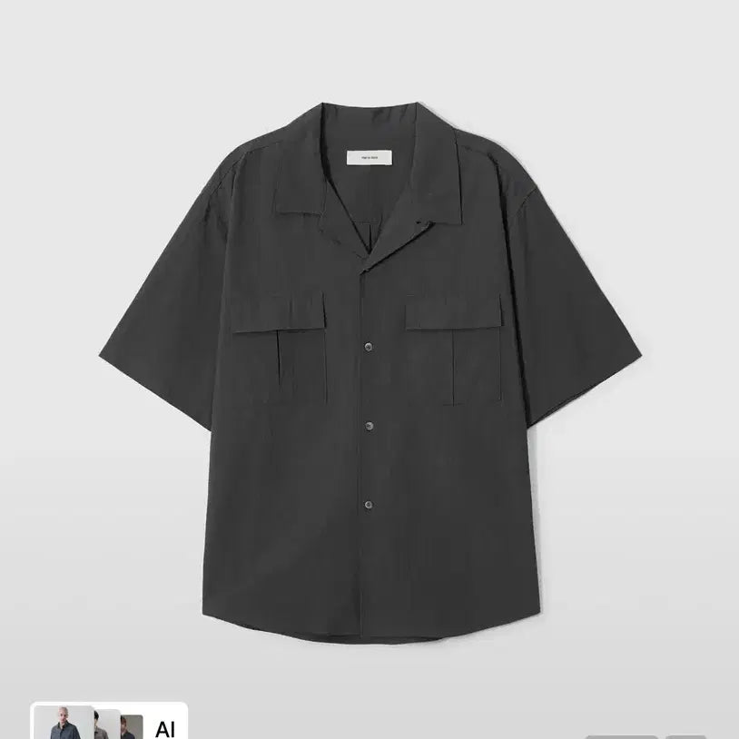 [BUNJANG] Trip Sence Washed Utility Half Shirt L / (1회착용) 트립르센스 워시드 유틸리티 하프 셔츠 L