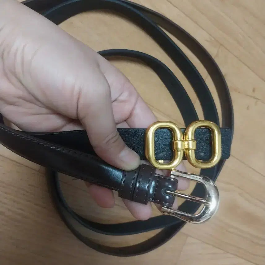 [BUNJANG] Women's Belt Set (Brown & Black) / 여성 벨트 2개 입니다