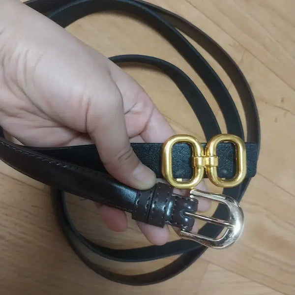 [BUNJANG] Women's Belt Set (Brown & Black) / 여성 벨트 2개 입니다