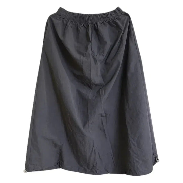 [BUNJANG] Wonder Wonder Nylon String Two-Way Long Skirt / 원더원더 첼던 바스락 나일론 스트링 투웨이 롱 스커트