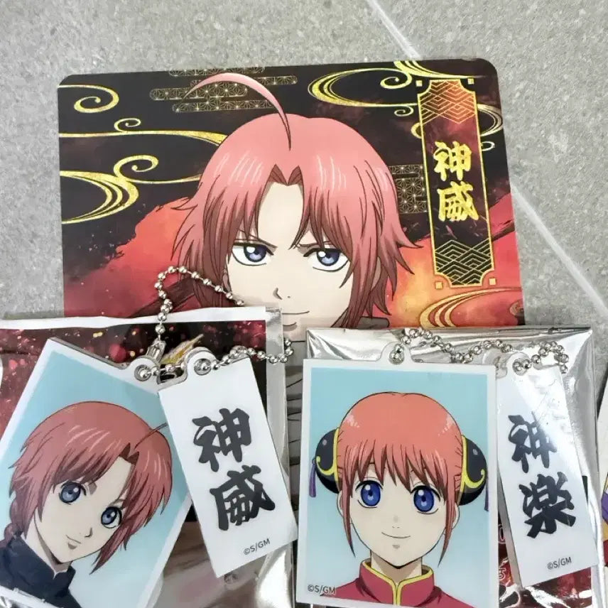 [BUNJANG] Gintama Yoshiwara Burning Night Acrylic Keychain Bundle (Kamui & Kagura) / 은혼 요시와라 대염상 팝업 특전 카무이 카구라 일괄 키링 아크릴