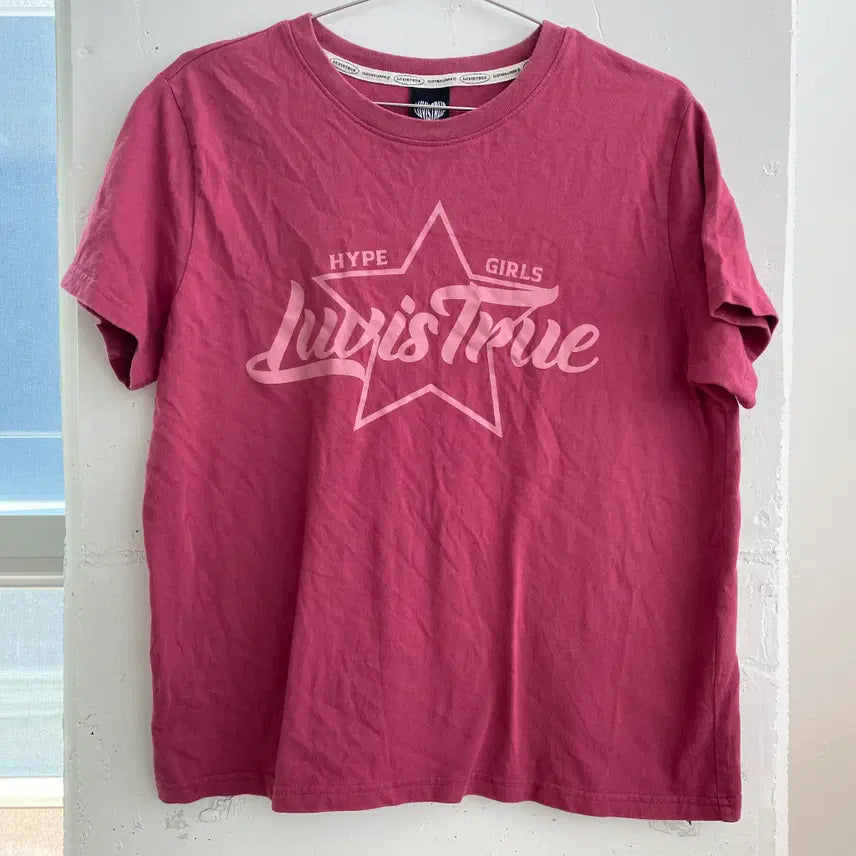 [BUNJANG] Love is True Short Sleeve T-Shirt / (Free) 러브이즈트루 반팔 티셔츠