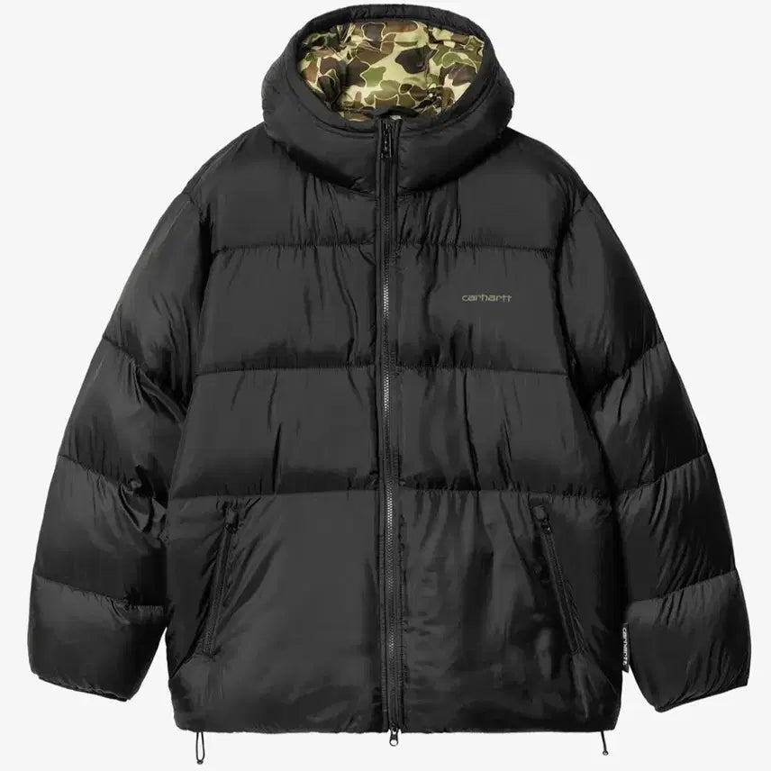 [BUNJANG] Carhartt WIP Toronto Jacket Black/Camo Duck / (S)칼하트WIP 패딩 토론토 자켓 블랙/카모 덕,그린