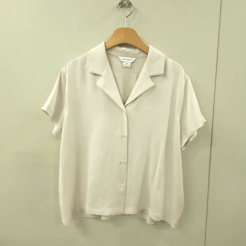 [BUNJANG] Club Monaco Women's Short Sleeve Blouse - L / 클럽모나코) 매장판 여성 반팔 셔츠 -L