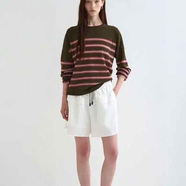 [BUNJANG] System 26SS New Arrival Wool Blend Stripe Knit Top (Free Size) / 한섬 26ss신상 시스템 울블렌드 스트라이프 니트탑 프리