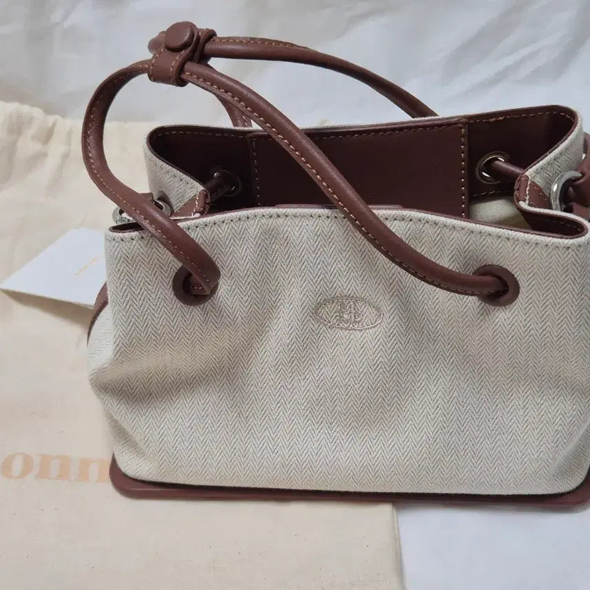 [BUNJANG] Leavone Canvas Bag Brown / 르아보네 가방 캔버스백 브라운