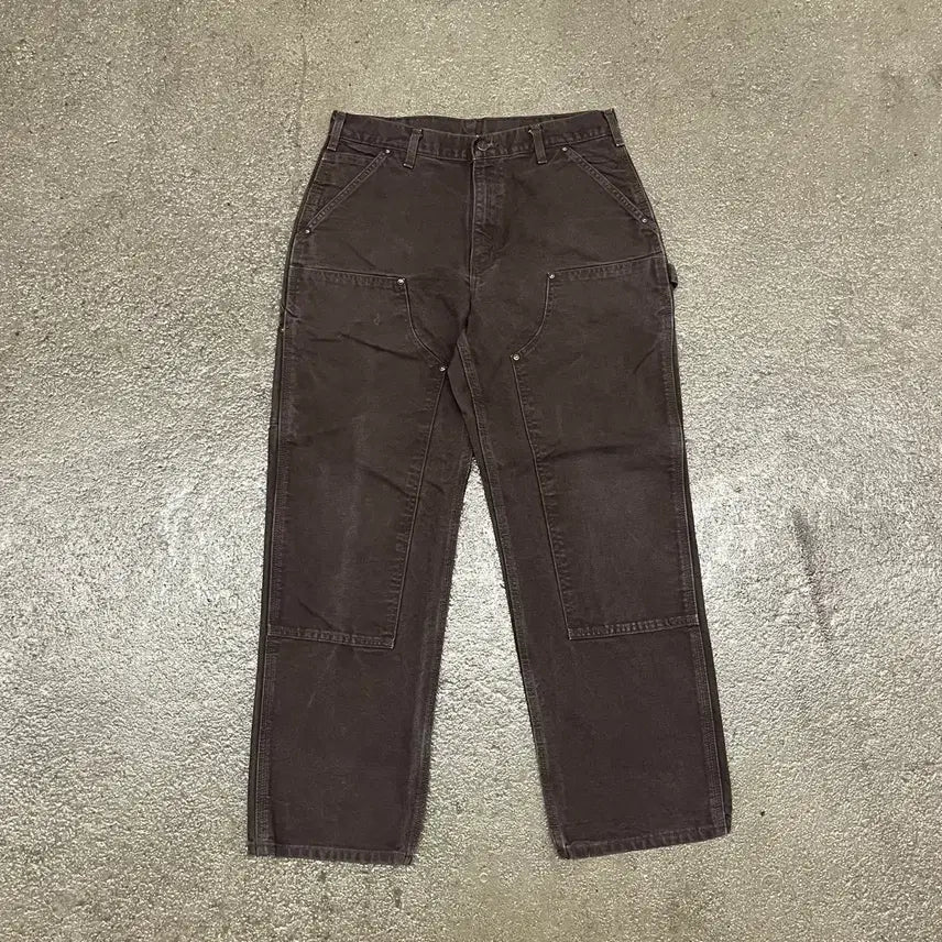 [BUNJANG] Carhartt B136 Double Knee Work Pants Dark Brown 33 / Carhartt B136 다크브라운 더블니 (33)