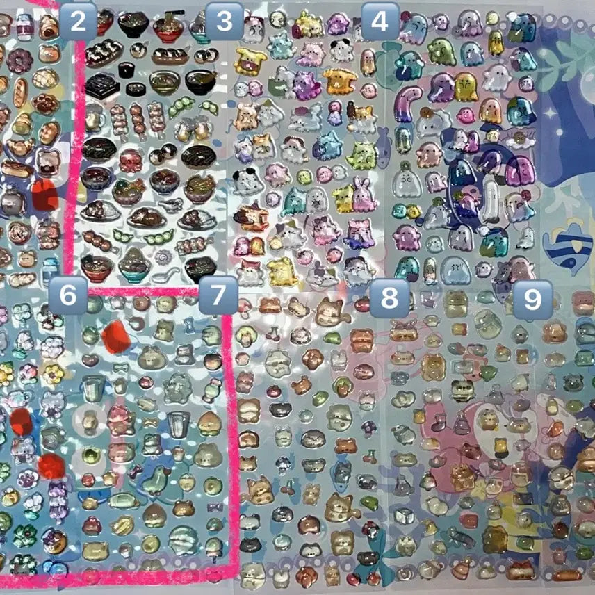 [BUNJANG] Bongbong Drop Sticker Bundle Set / Individual Sale / 봉봉 드롭 스티커 일괄/개별 판매