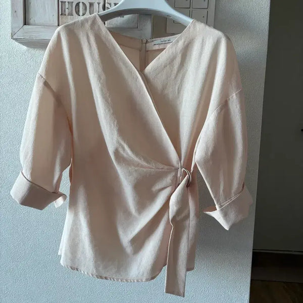 [BUNJANG] Kenneth Lady Wrap Blouse / 케네스레이디 랩 블라우스