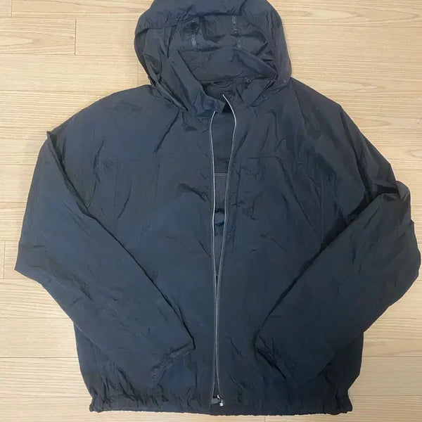 [BUNJANG] Unisex Windbreaker Jacket - Black, Size 110 / 바람막이점퍼 새상품110
