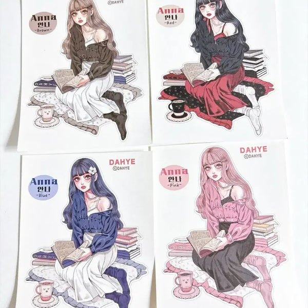 [BUNJANG] Dahye Anna 4 Types Sticker Set / 다혜 인스 안나4종