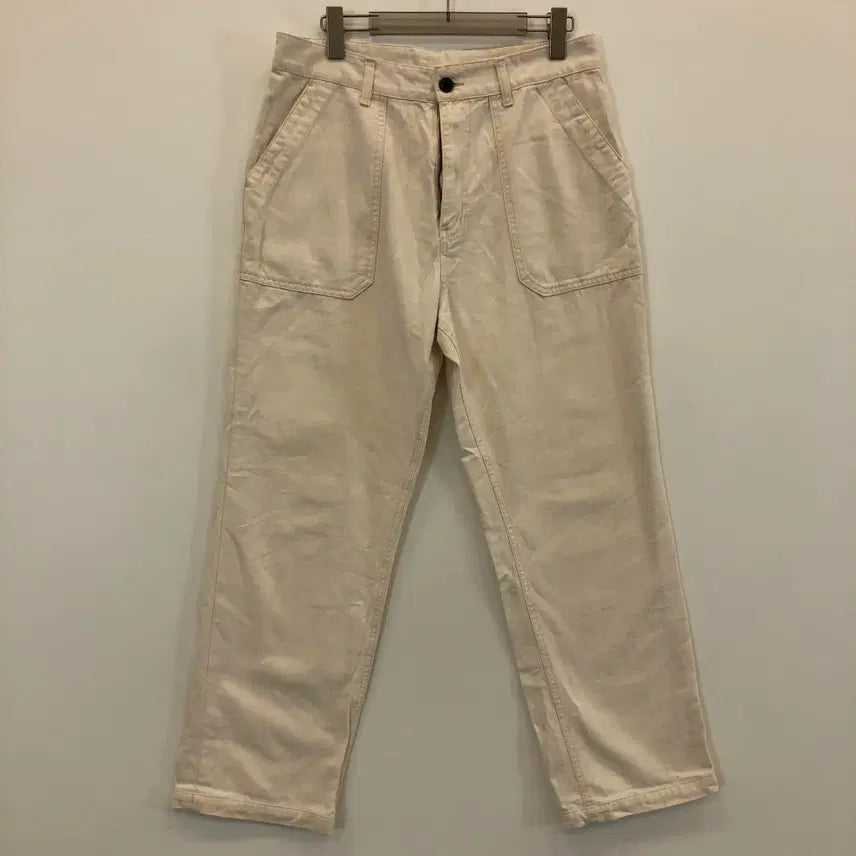 [BUNJANG] Uniform Bridge Regular Fit Cream Denim Jeans 30-31 Inch / 유니폼브릿지 레귤러 크림진 30 인치
