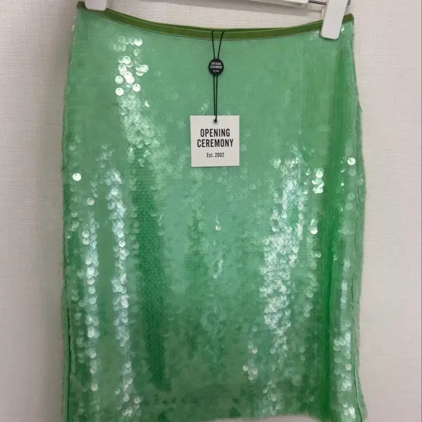 [BUNJANG] Opening Ceremony Sequin Midi Skirt Mint / 오프닝 세레모니 스팽클 스커트 민트