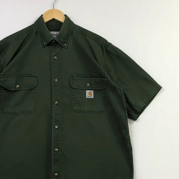 [BUNJANG] Carhartt Khaki Work Shirt / 105 칼하트 카키 워크 셔츠