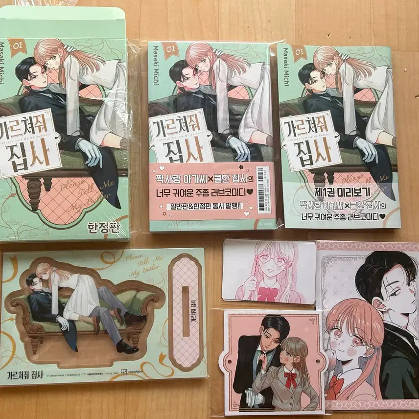 [BUNJANG] Teach Me, Master Limited Edition Korean Comic with Booklet / 순정만화 가르쳐줘 집사 한정판, 소책자