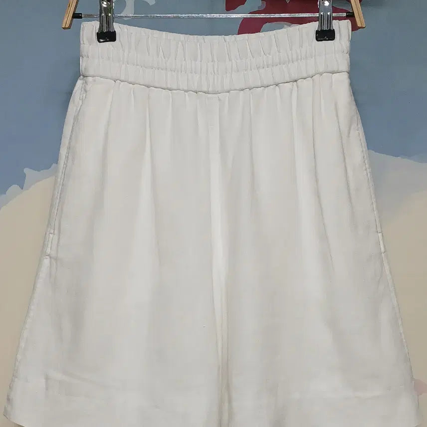 [BUNJANG] COS Linen Banding Shorts White / (XS) COS 코스 린넨 밴딩 마 반바지