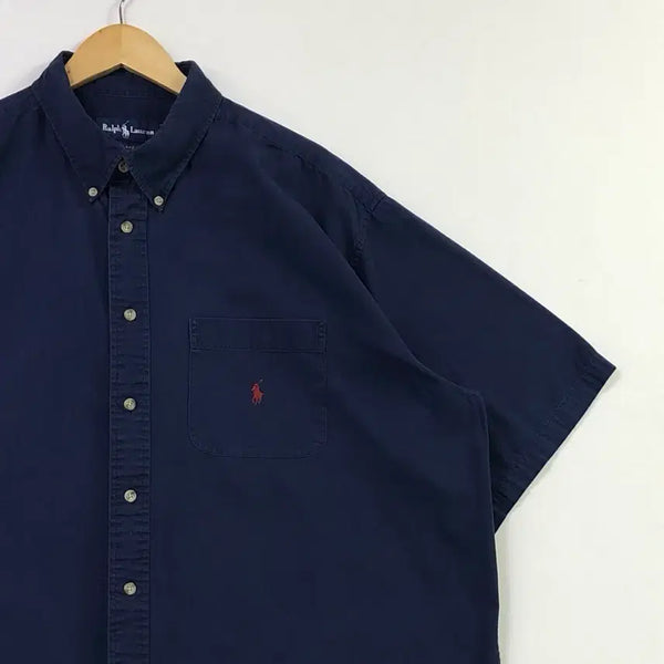 [BUNJANG] Polo Ralph Lauren Navy Solid Shirt XXL / XXL 폴로 네이비 솔리드 셔츠