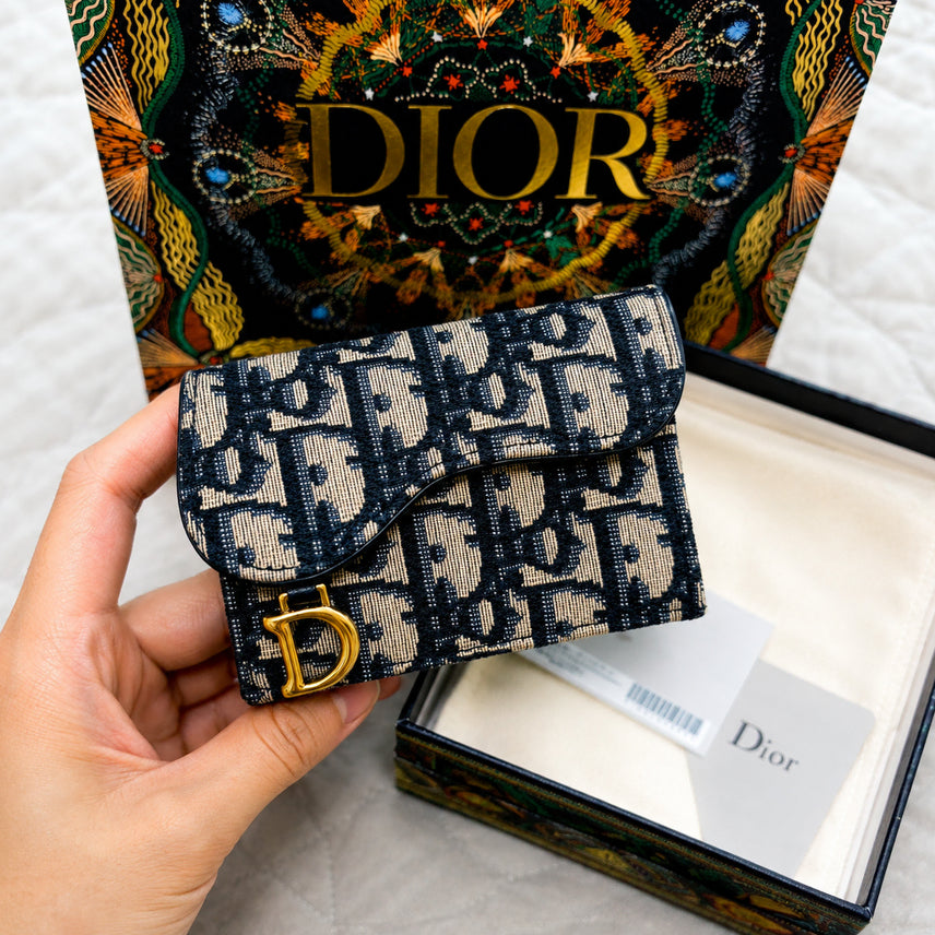 [BUNJANG] Dior Oblique Saddle Wallet / [풀구성]디올 오블리크 새들 지갑